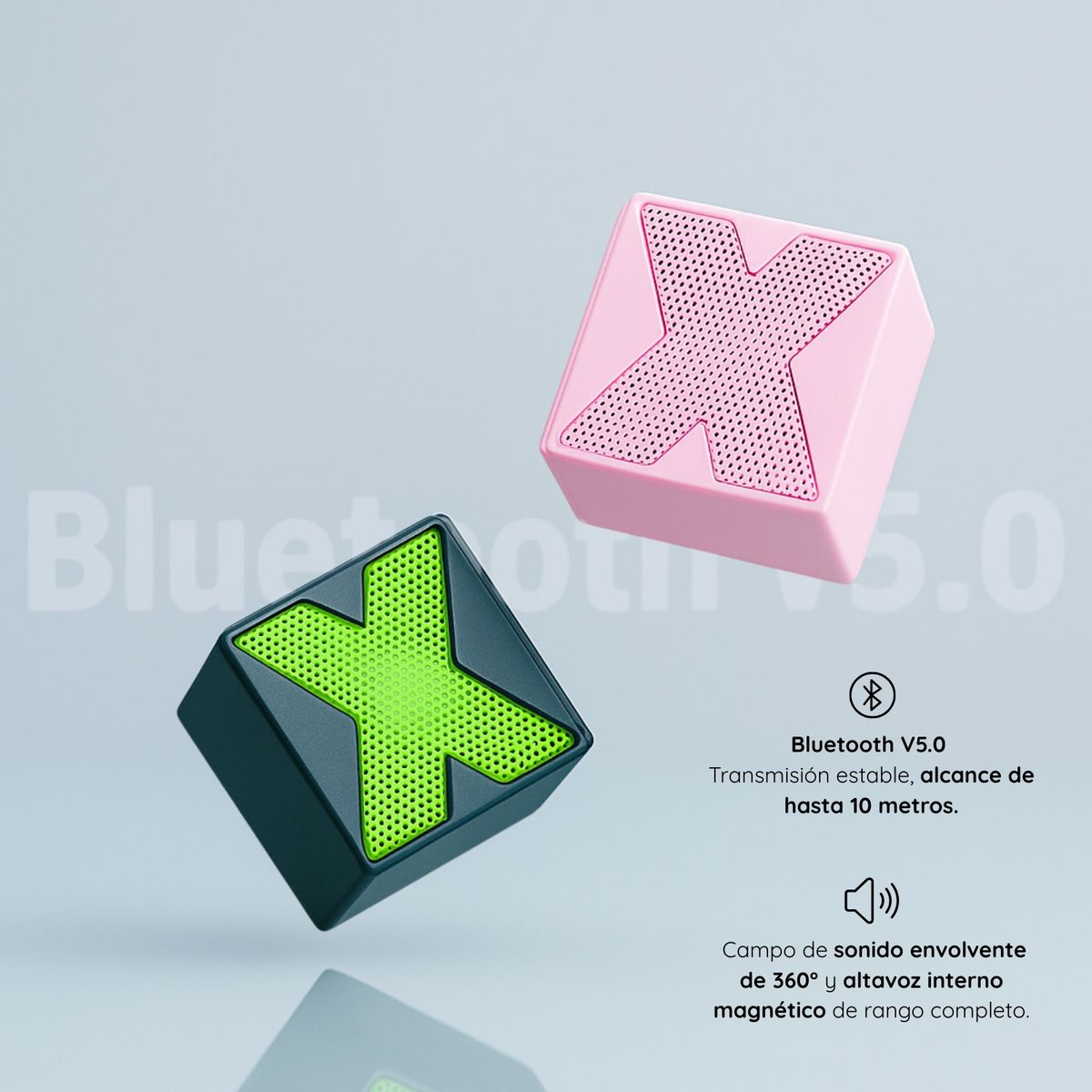 TECH - Parlante Somostel Mini Portátil Sonido 3d Bluetooth 5.0 Usb-c