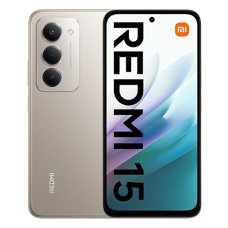 XIAOMI - Celular Xiaomi Redmi 15 128GB 6GB RAM Ampliable a 12GB Gris Titanio