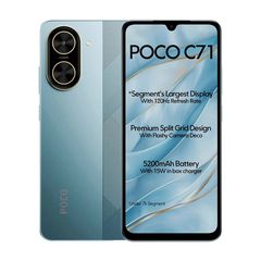 Celular Xiaomi POCO C71 64GB 3GB RAM Ampliable a 6GB Azul XIAOMI