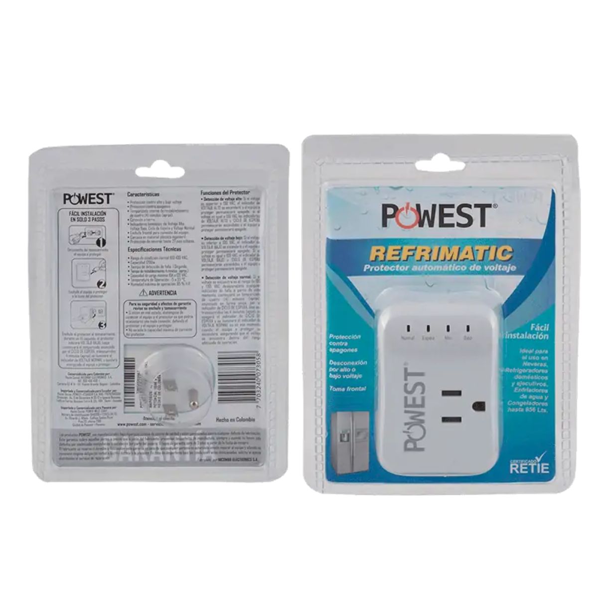 POWEST - Protector de Voltaje Powest 120V Refrimatic