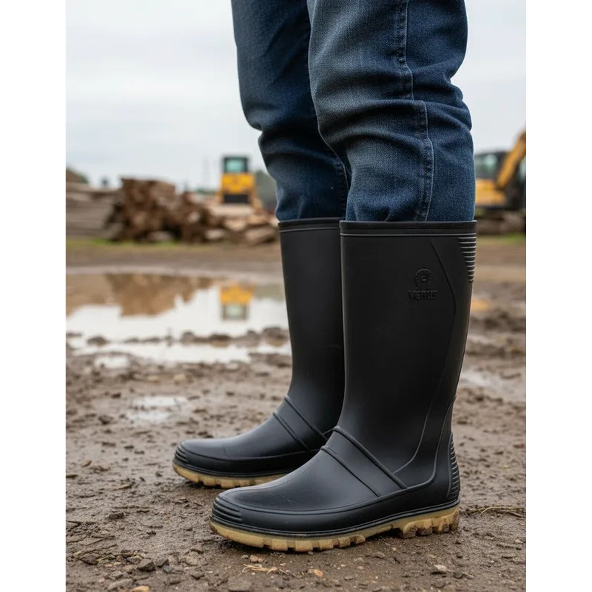 VENUS - Botas de Caucho Marca Venus Andina Color Negro Unisex