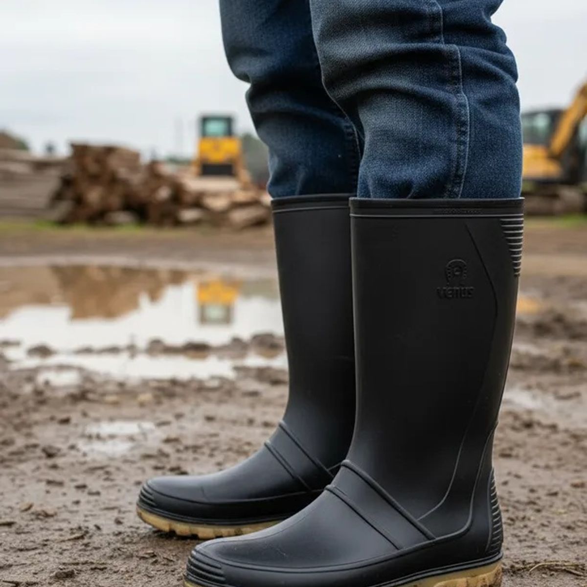 VENUS - Botas de Caucho Marca Venus Andina Color Negro Unisex