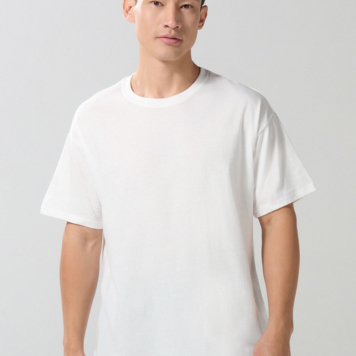 KOAJ - KOAJ Camiseta manga corta unicolor en algodón oversize Hombre