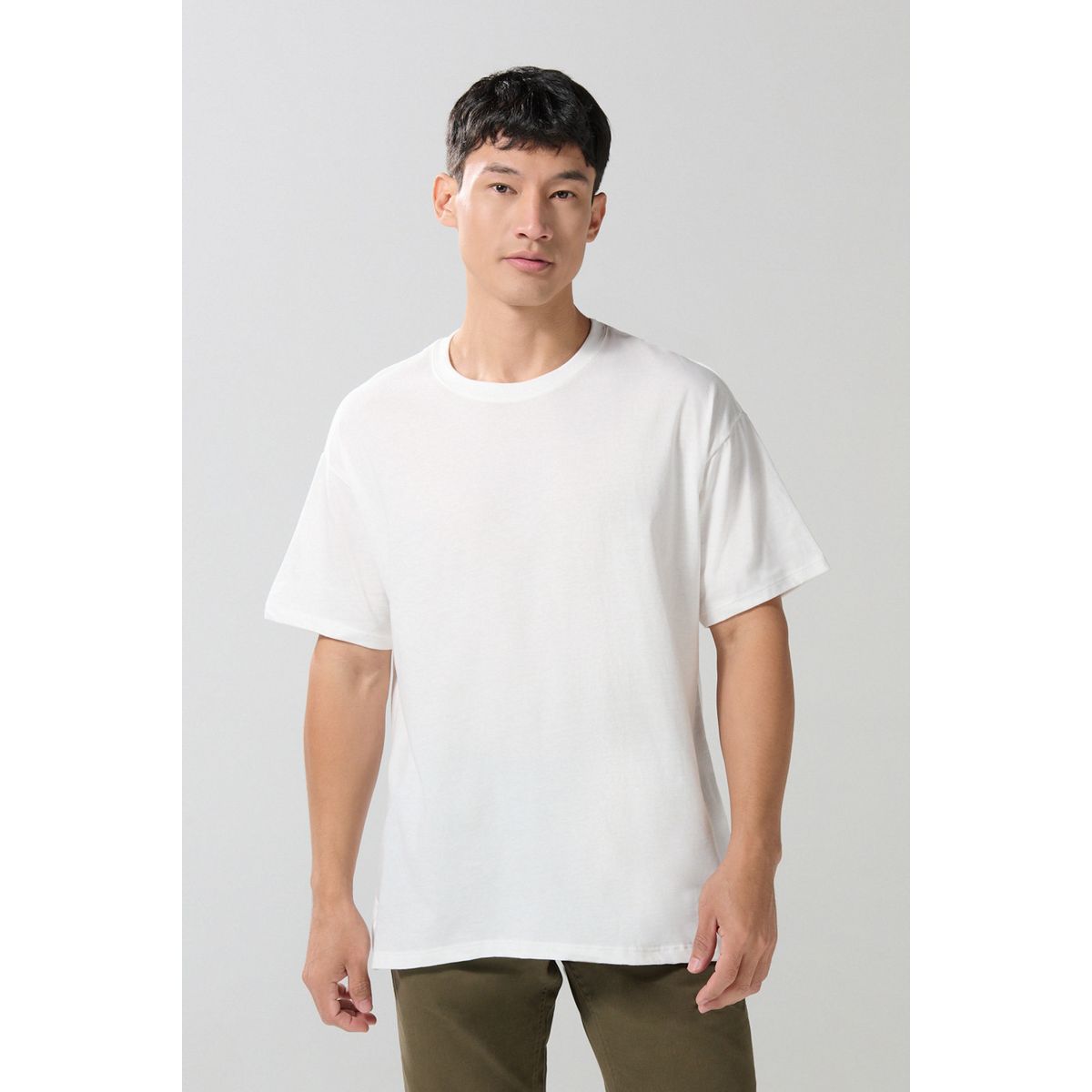 KOAJ - KOAJ Camiseta manga corta unicolor en algodón oversize Hombre