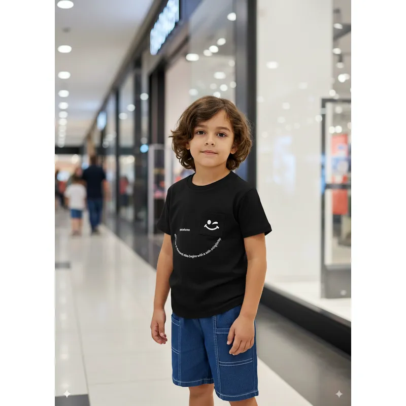 GENERICO - Conjunto Camiseta y Short para Niño Ropa Infantil Cómoda Moderna 2PCS