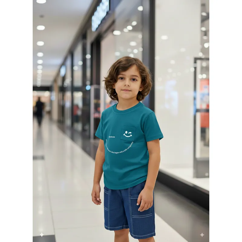 GENERICO - Conjunto Camiseta y Short para Niño Ropa Infantil Cómoda Moderna 2PCS