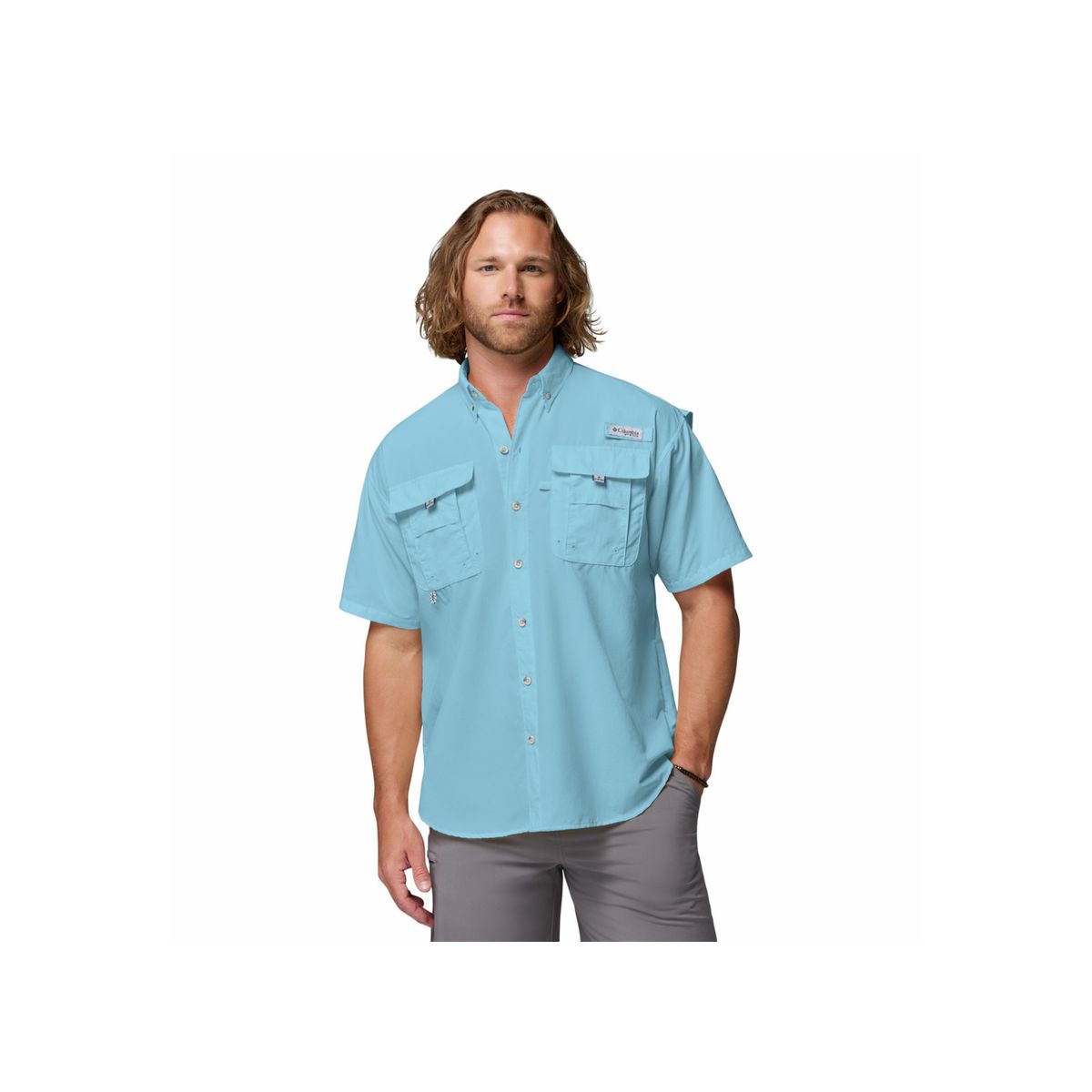 COLUMBIA - Camisa Hombre Columbia BAHAMA II SS Azul COLUMBIA