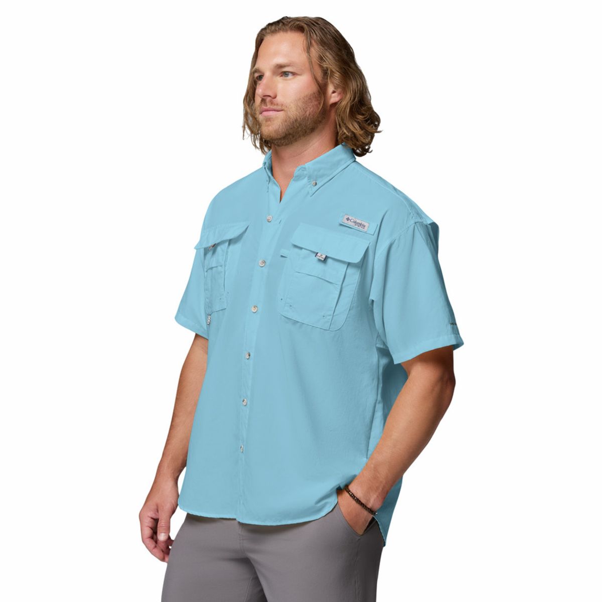 COLUMBIA - Camisa Hombre Columbia BAHAMA II SS Azul COLUMBIA
