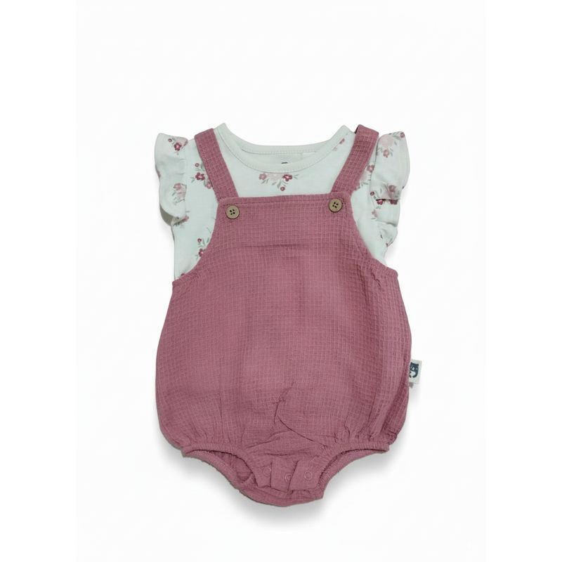 AMERICAN GENERICS - Conjunto Camiseta Overol para Bebé Ropa Cómoda y Tierna 0 a 9 meses