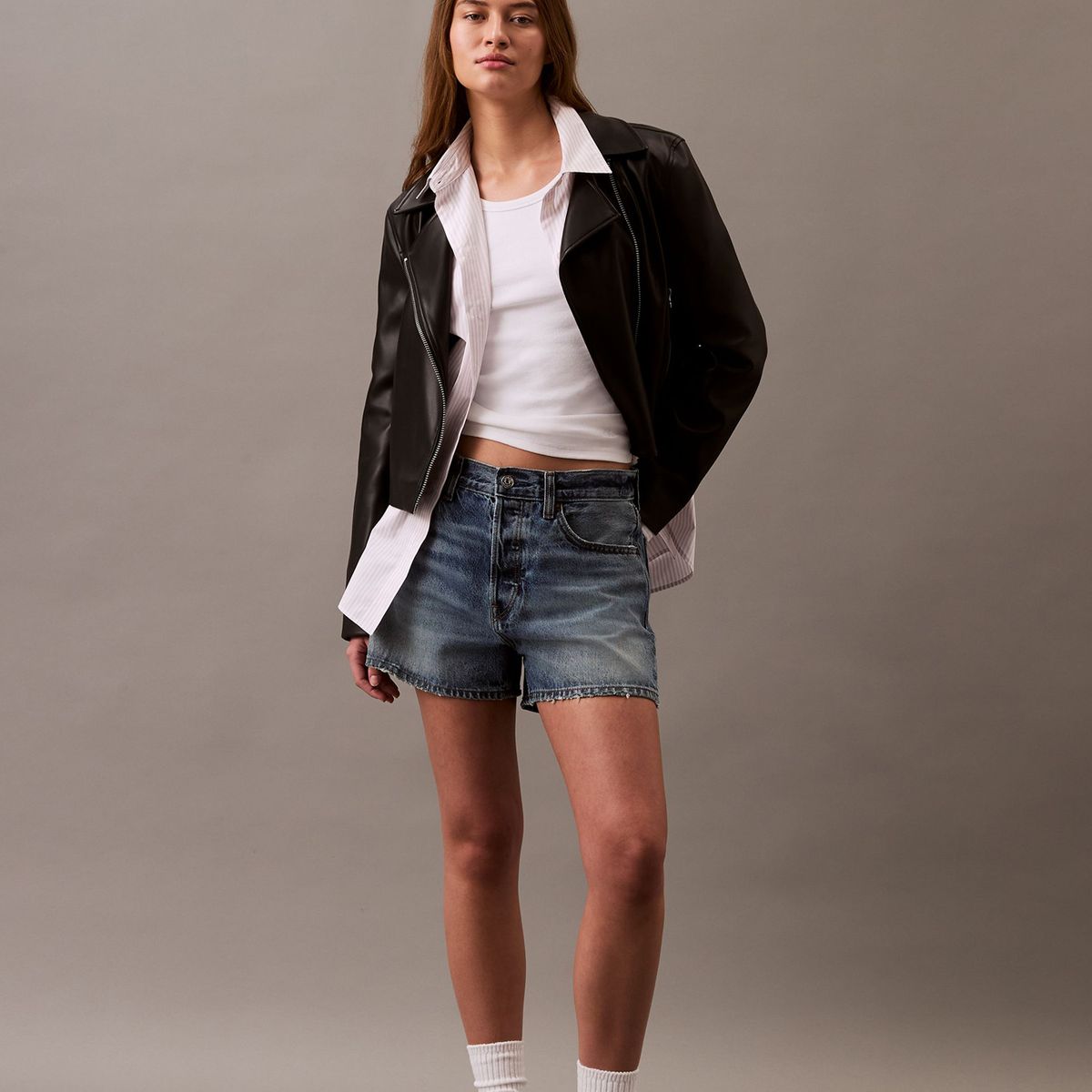 CALVIN KLEIN - Short de Jean 90's de Talle Medio Calvin Klein