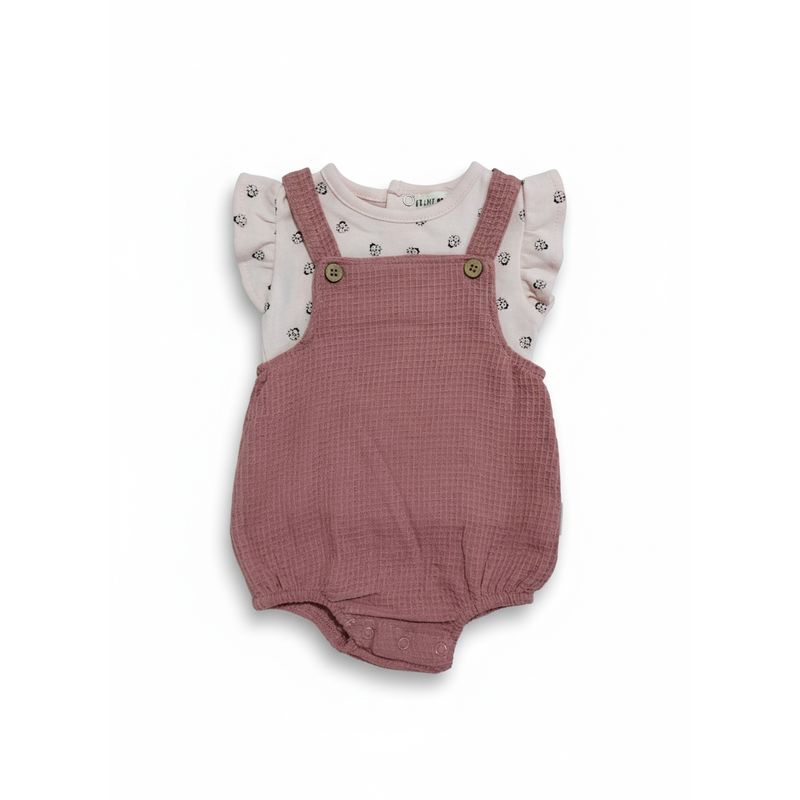 AMERICAN GENERICS - Conjunto Camiseta Overol para Bebé Ropa Cómoda y Tierna 0 a 9 meses