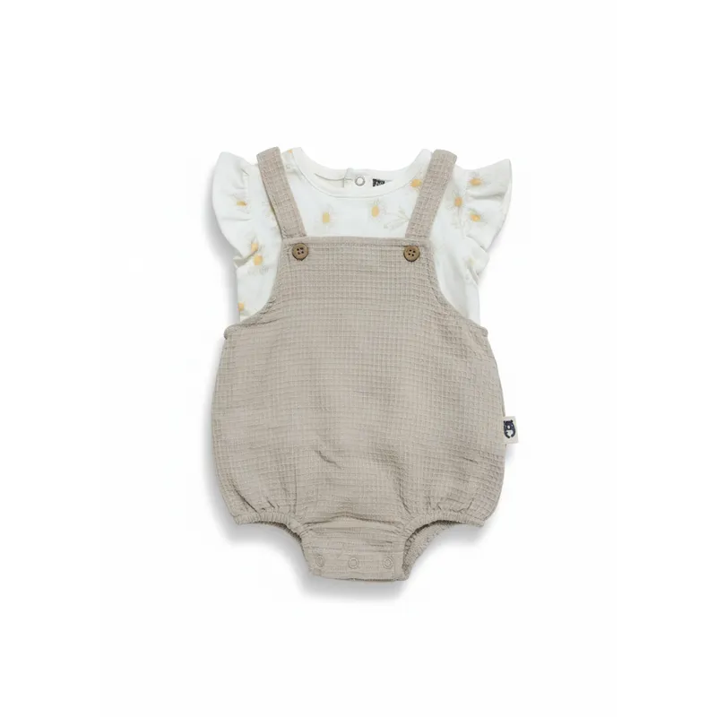 AMERICAN GENERICS - Conjunto Camiseta Overol para Bebé Ropa Cómoda y Tierna 0 a 9 meses