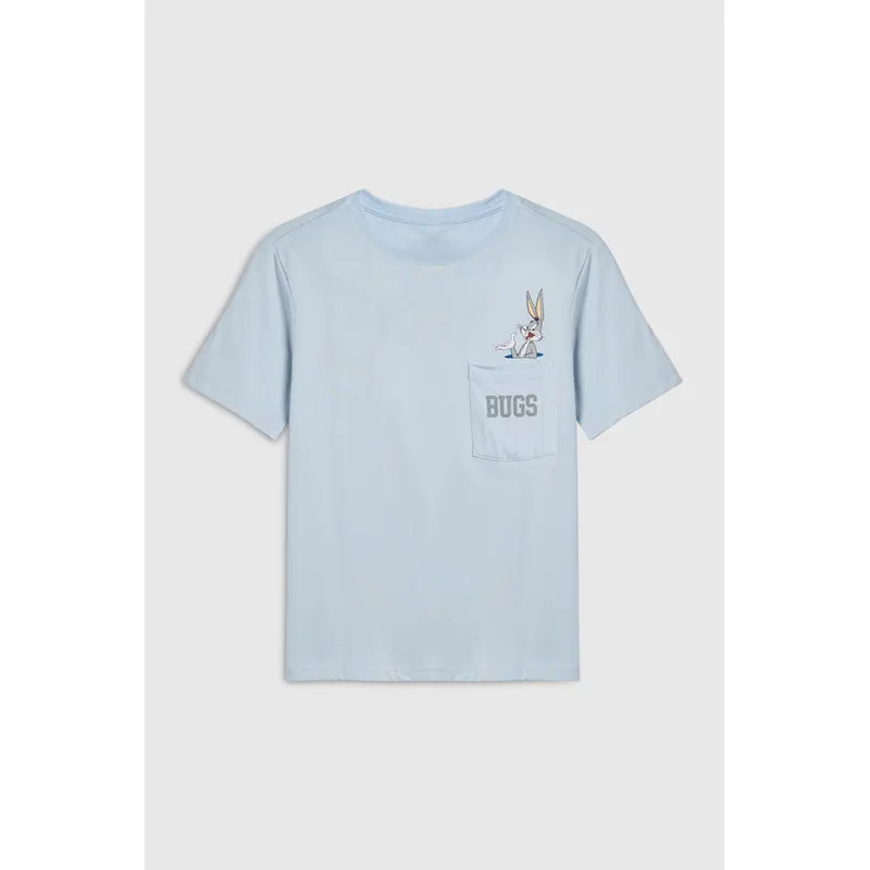 KOAJ - KOAJ Camiseta manga corta con estampado en bolsillo para niñ Niño