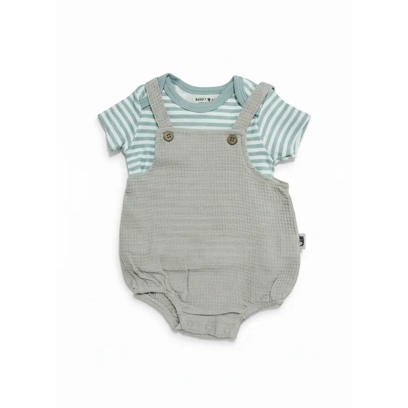 AMERICAN GENERICS - Conjunto Camiseta Overol para Bebé Ropa Cómoda y Tierna 0 a 9 meses