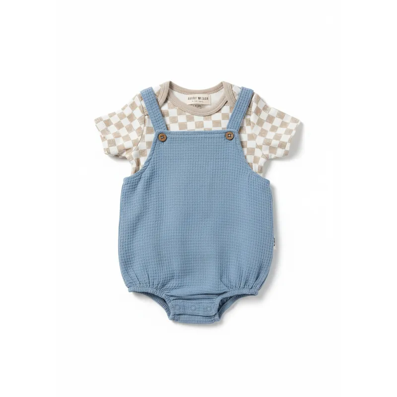 AMERICAN GENERICS - Conjunto Camiseta Overol para Bebé Ropa Cómoda y Tierna 0 a 9 meses