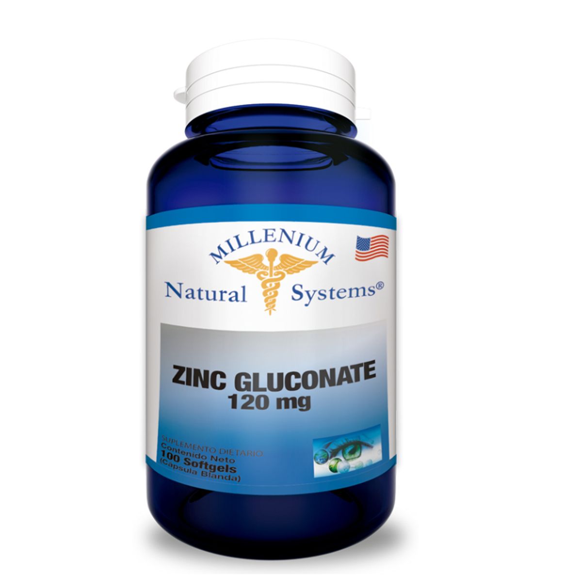 NATURAL SYSTEM - SUPLEMENTO GLUCONATO DE ZINC X 100 CAPSULAS BLANDAS