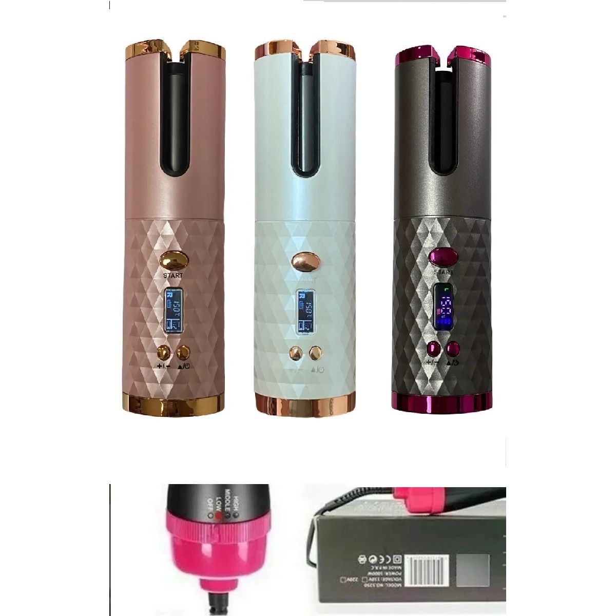 SKY - Rizador Cabello Pelo Inalámbrico Automático Usb Recargable