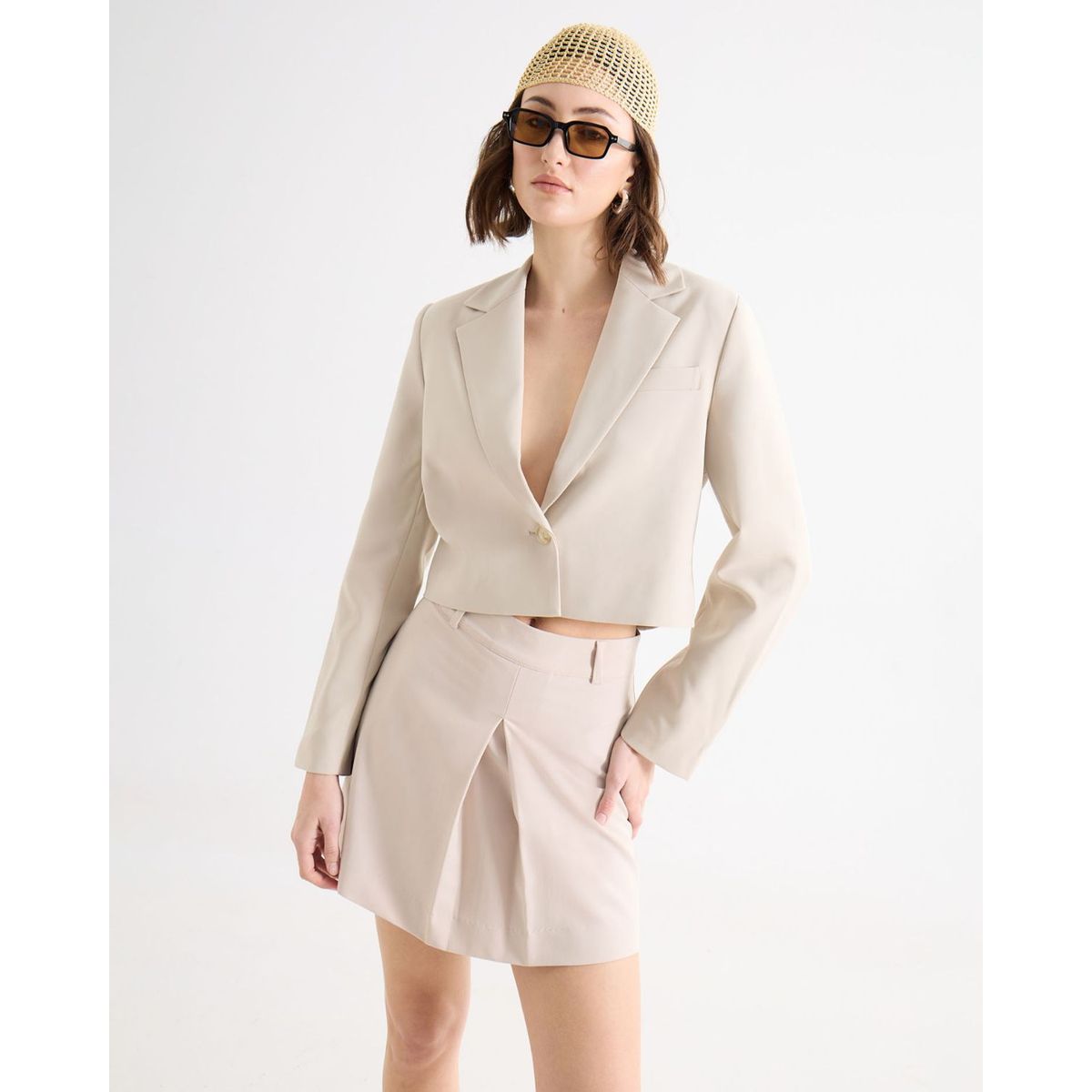 SEVEN SEVEN - Blazer Para Mujer  Color Crema Marca Seven Seven #28400057