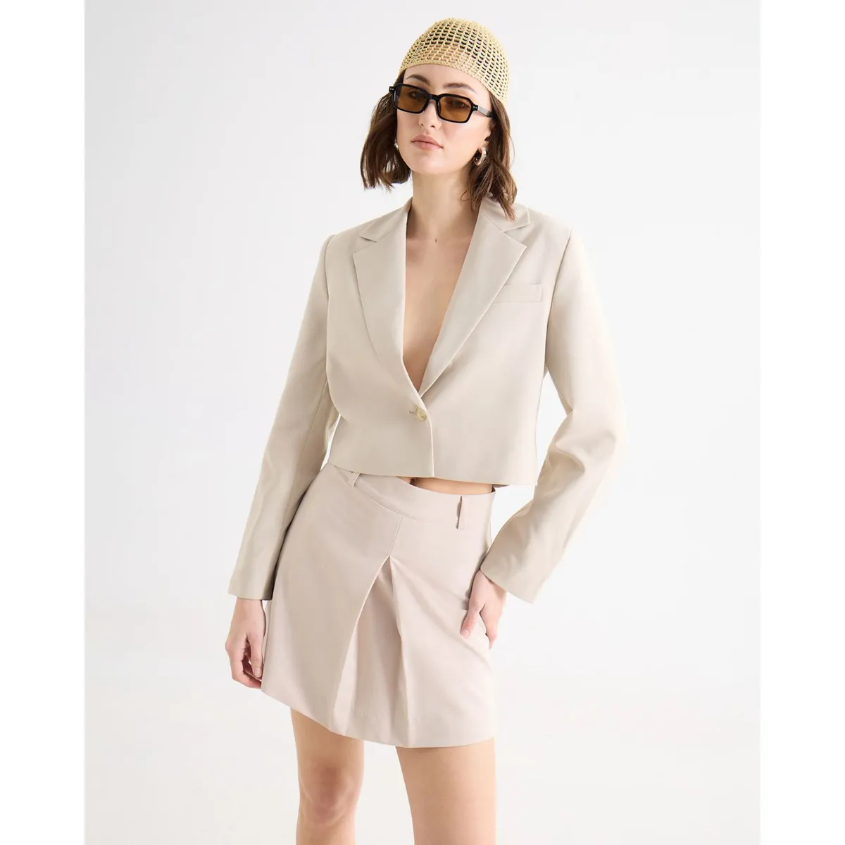 SEVEN SEVEN - Blazer Para Mujer  Color Crema Marca Seven Seven #28400057