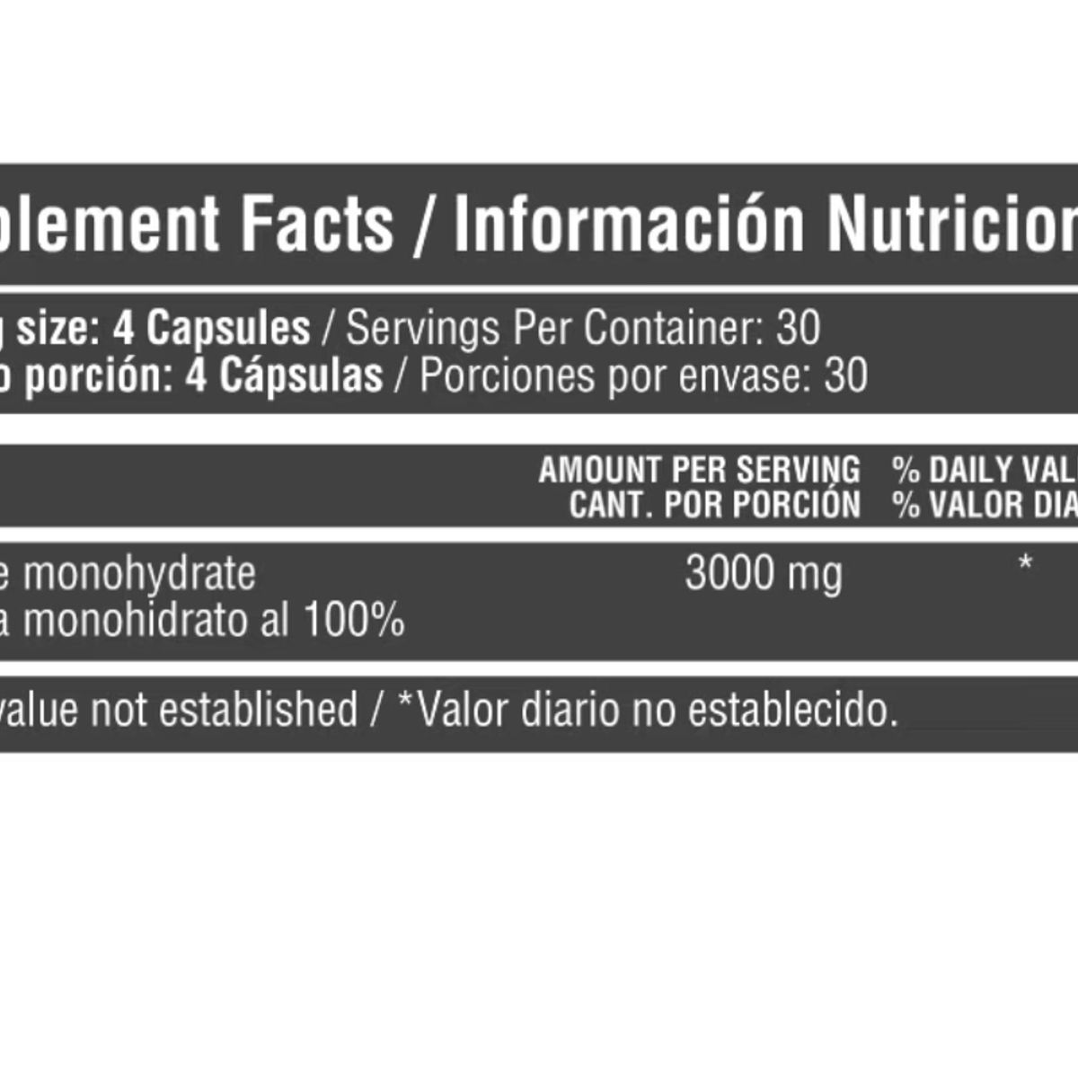 HEALTHY SPORTS - CREATINA MONOHIDRATADA x 120 CAPSULAS/ HEALTHY SPORTS