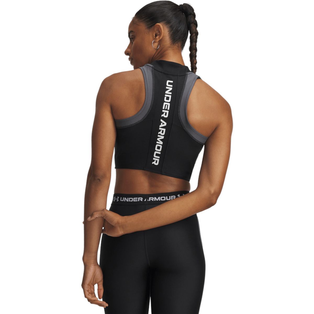 UNDER ARMOUR - Camiseta Sin Manga Under Armour Hg Rib Tank Mujer-Negro