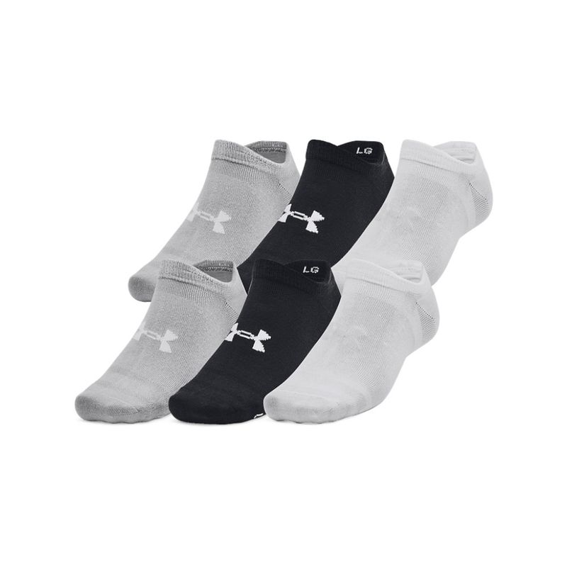 UNDER ARMOUR - Medias Under Armour Essential No Shw 6Pk-Negro/Gris/Blanco