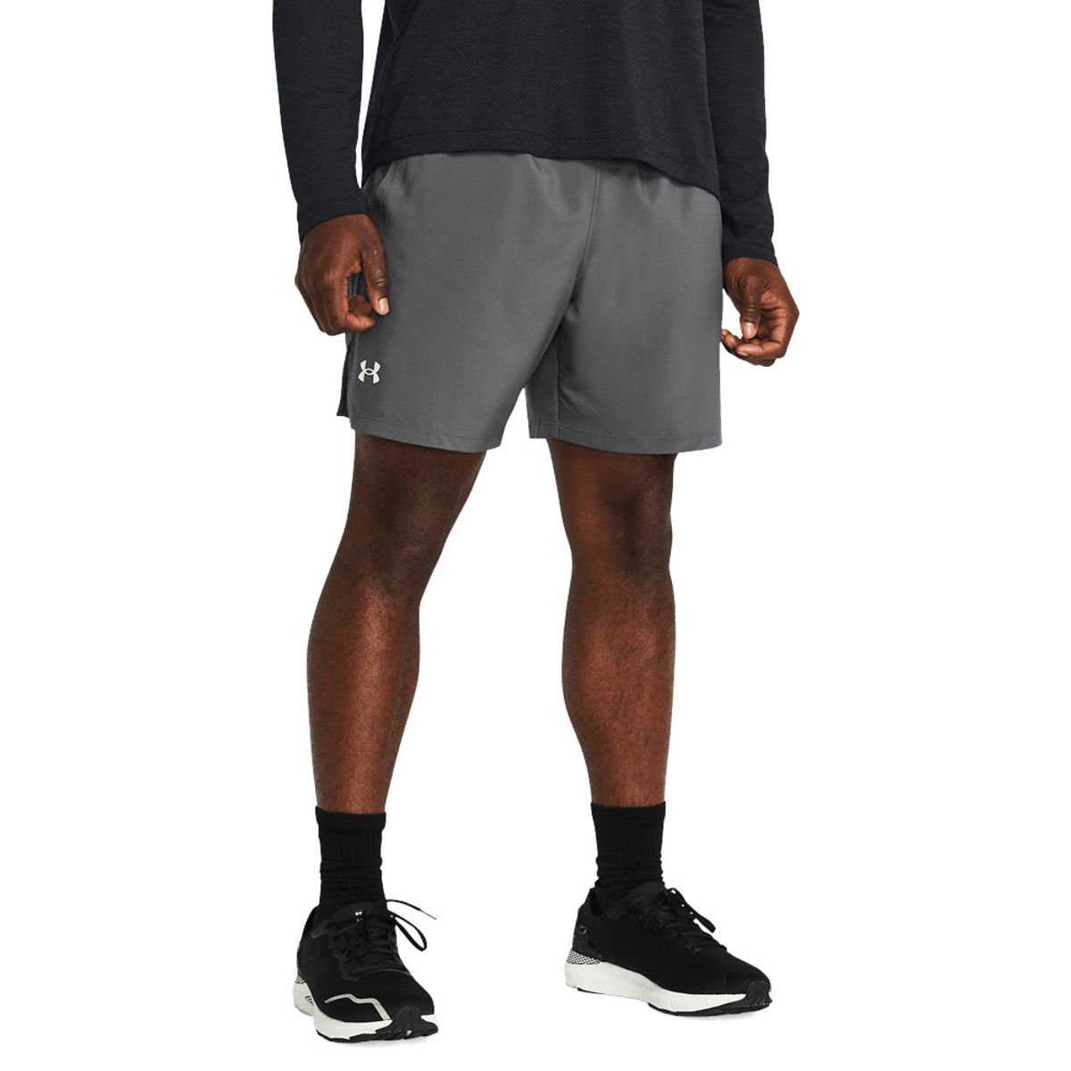 UNDER ARMOUR - Pantaloneta Under Armour Lau-Nch 7-Gris