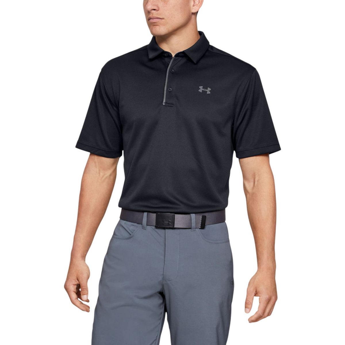 UNDER ARMOUR - Camiseta Polo Under Armour Tec Hombre-Negro