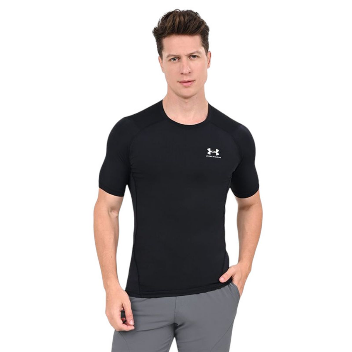 UNDER ARMOUR - Camiseta Under Armour Hg Compression-Negro