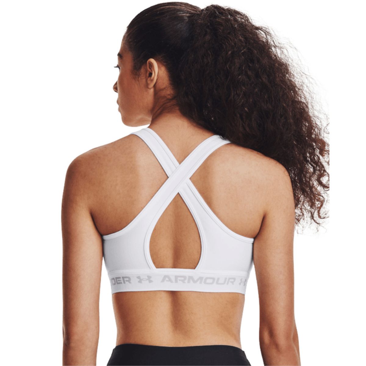 UNDER ARMOUR - Top Under Armour Crossback Mid Mujer-Blanco