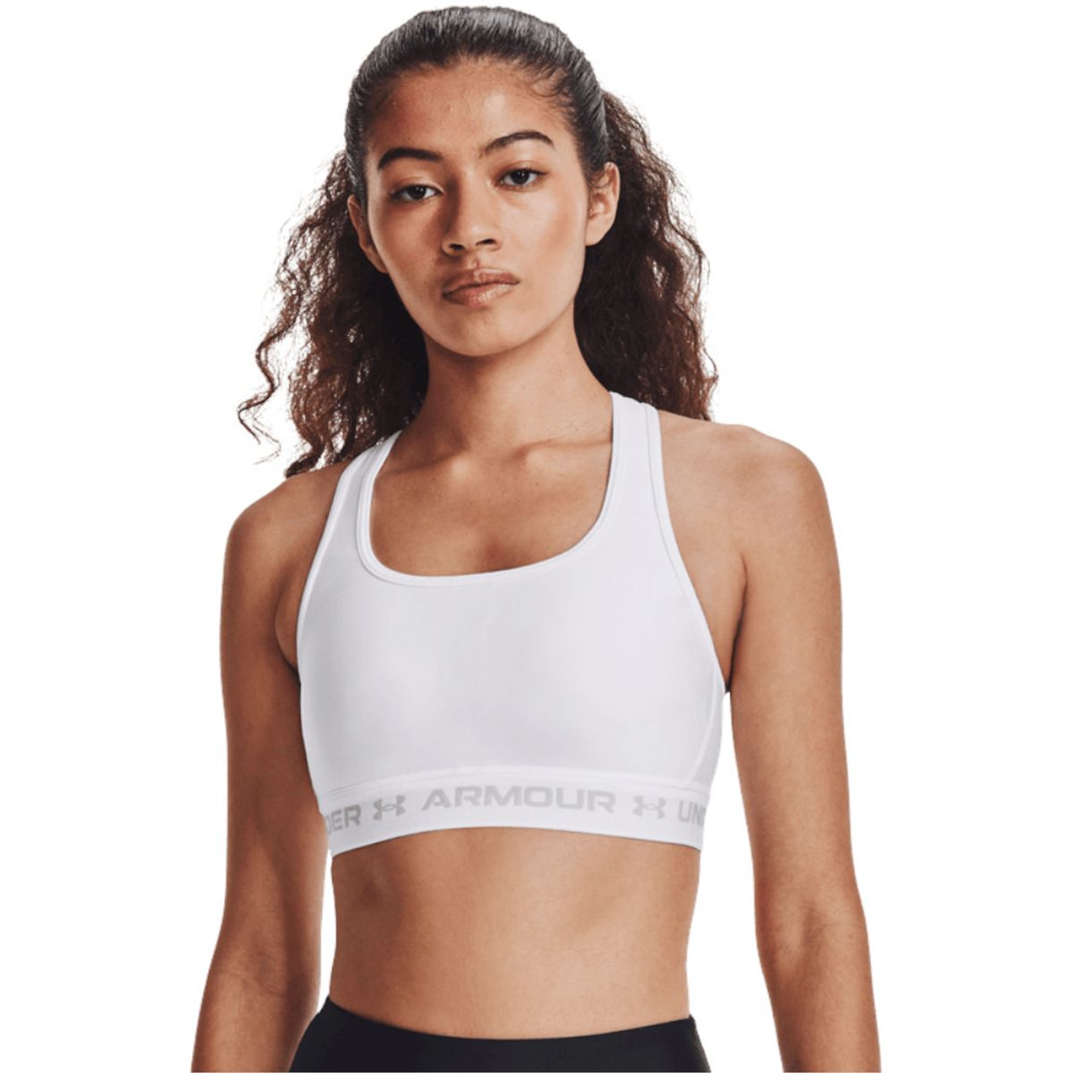 UNDER ARMOUR - Top Under Armour Crossback Mid Mujer-Blanco
