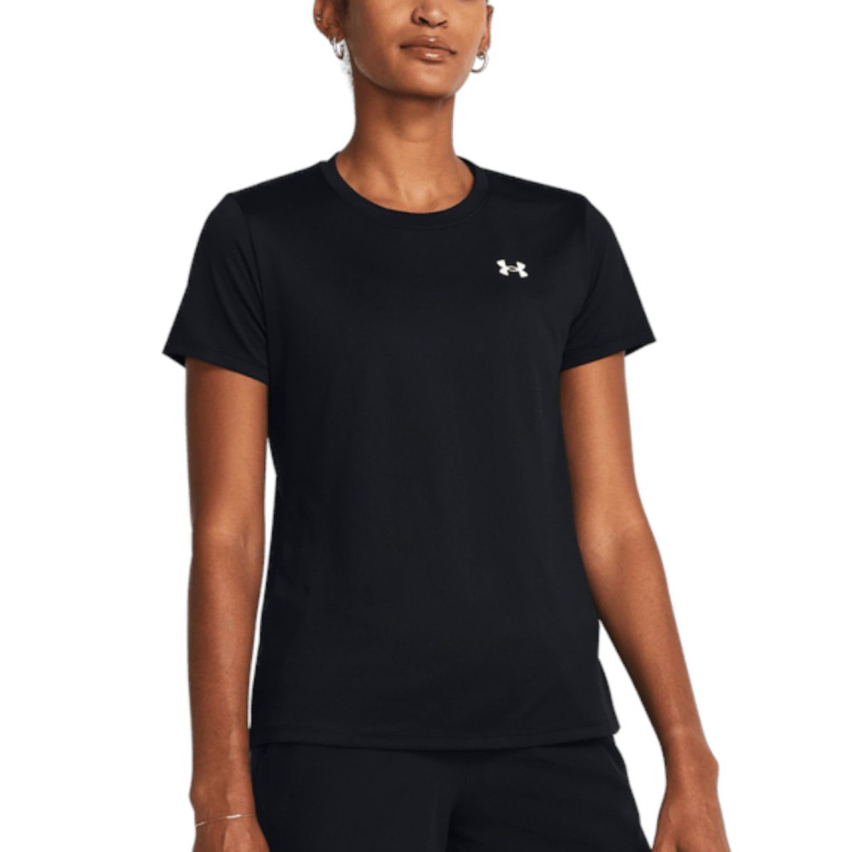 UNDER ARMOUR - Camiseta Under Armour Tech Ssc Solid Mujer-Negro