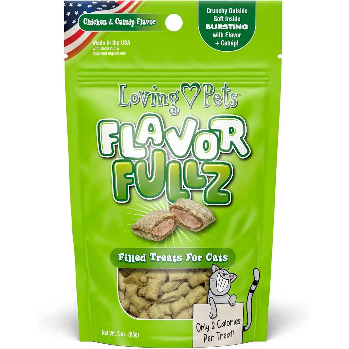 CATLIKE - Flavorfullz Cat Snack - Pollo Y Catnip 3 Oz