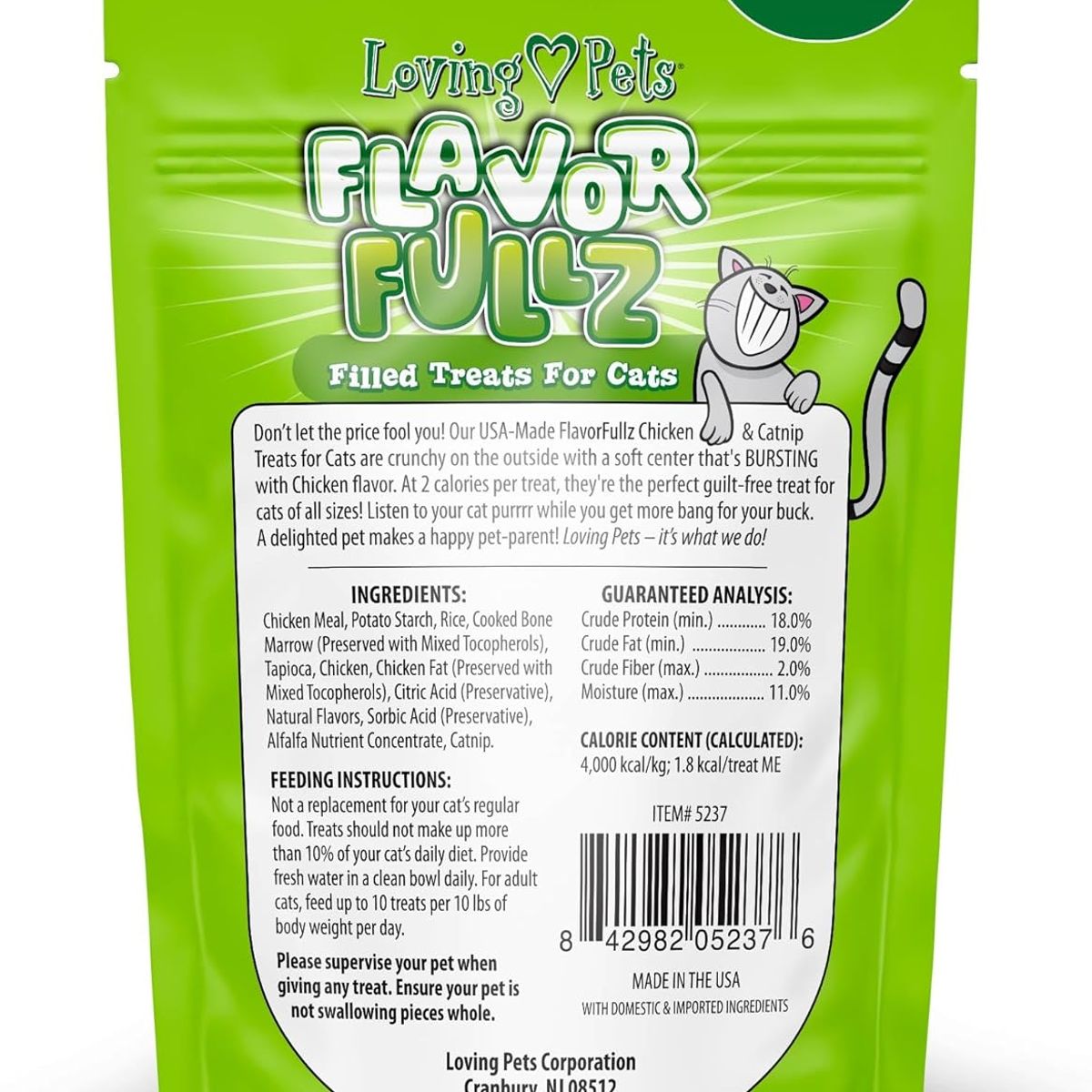 CATLIKE - Flavorfullz Cat Snack - Pollo Y Catnip 3 Oz