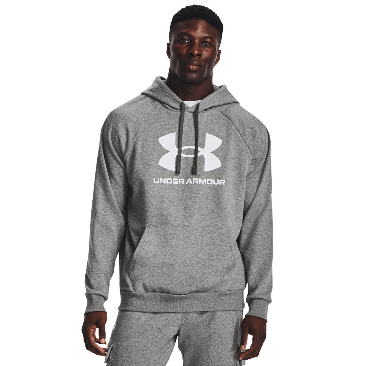UNDER ARMOUR - Hoodie Under Armour Rival Fleece-Gris