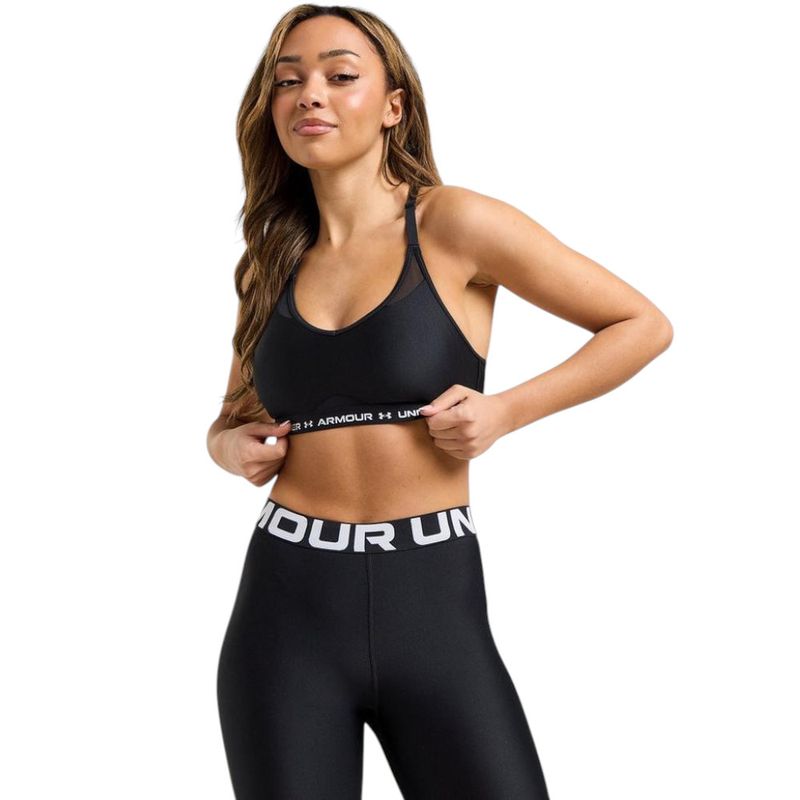 UNDER ARMOUR - Top Under Armour Crossback Low Mujer-Negro