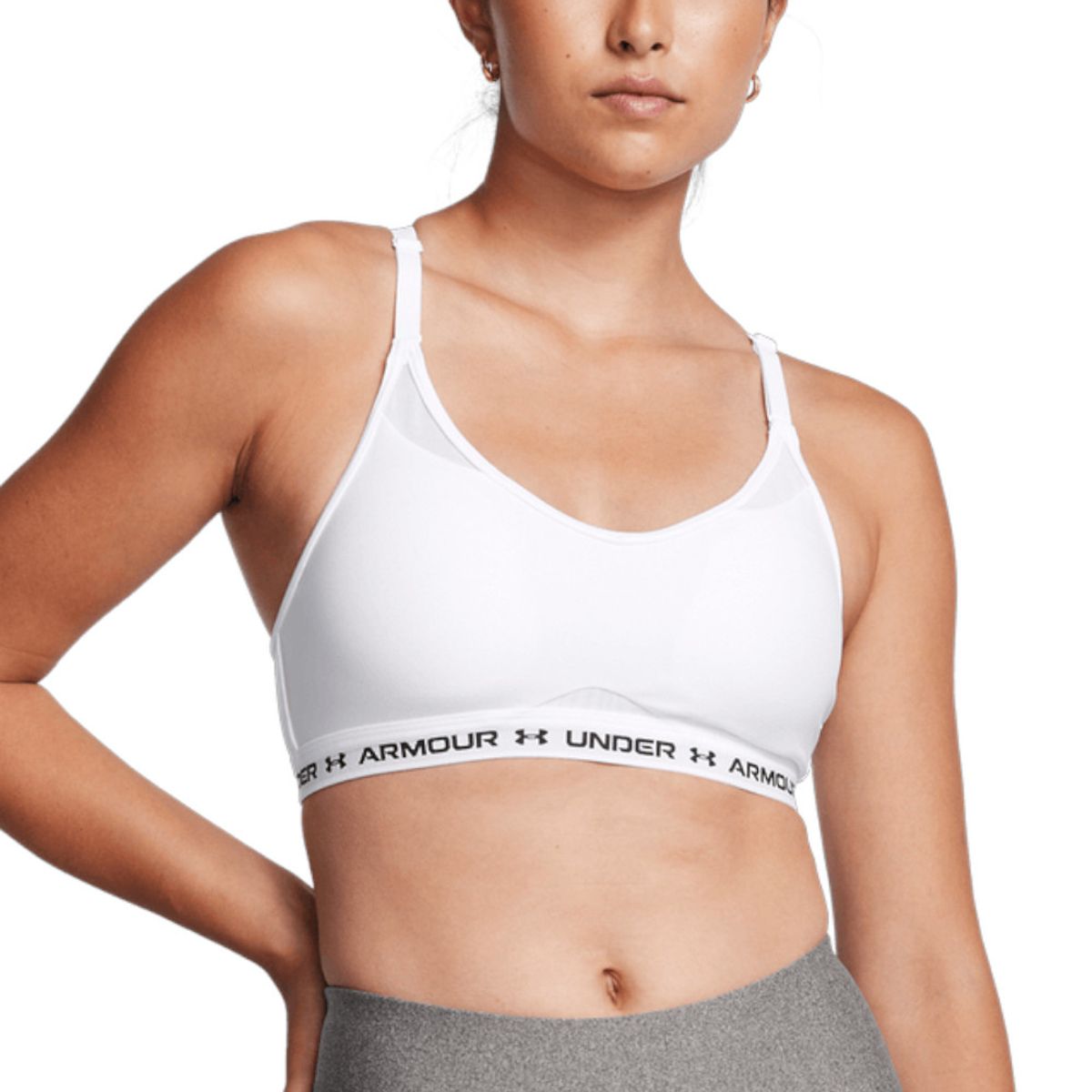 UNDER ARMOUR - Top Under Armour Crossback Low Mujer-Blanco