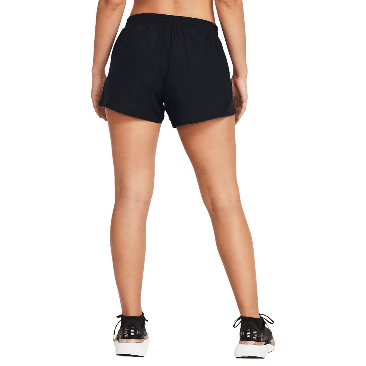 UNDER ARMOUR - Short Under Armour Fly By 3 Mujer-Negro