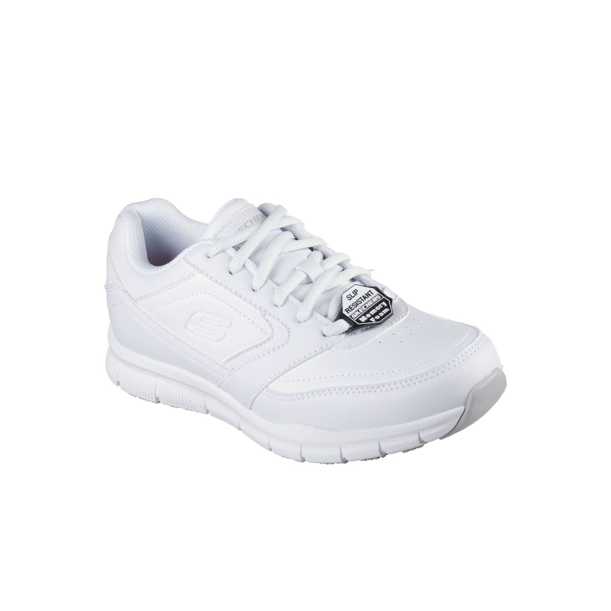 SKECHERS - Tenis Skechers Work Para Mujer Nampa Relaxed Fit Blanco