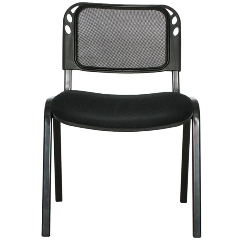GENERICO - Silla Oficina Interlocutora Recepción De Espera Cómoda Color Negro