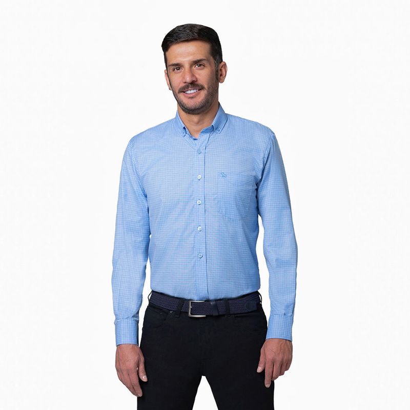 LEC LEE - Camisa Casual Hombre Lec Lee Azul Claro XLAzul claro