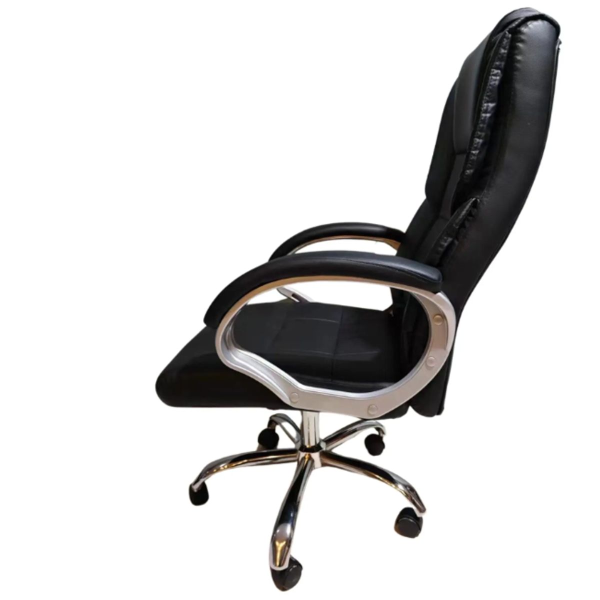 GENERICO - Silla Presidencial En Cuero Sintetico Color Negro