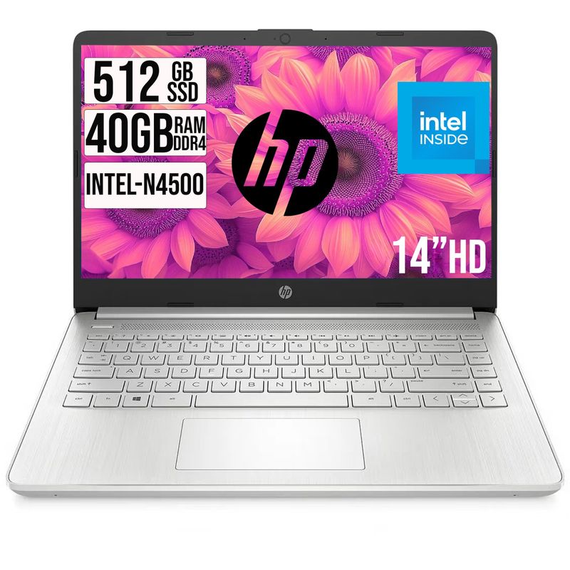 HP - PORTATIL HP  INTEL N4500 CORE SSD 512GB RAM 40GB LED 14 HD