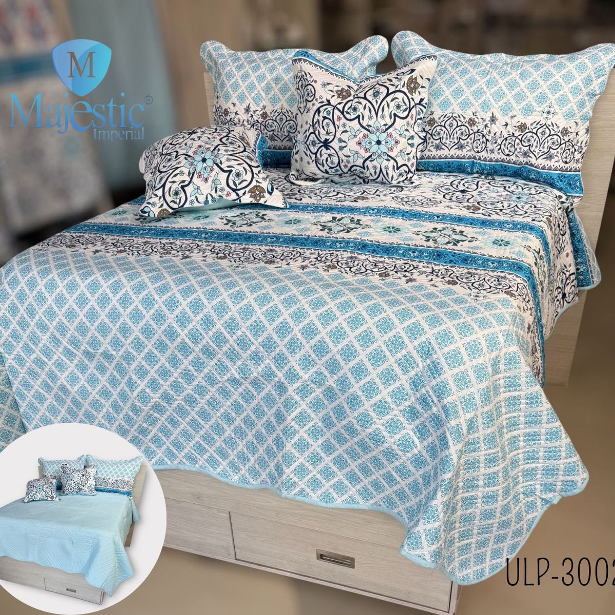 MAJESTIC IMPERIAL - Cubrecama (edredón) Para Cama Doble (140), Majestic 5 Piezas