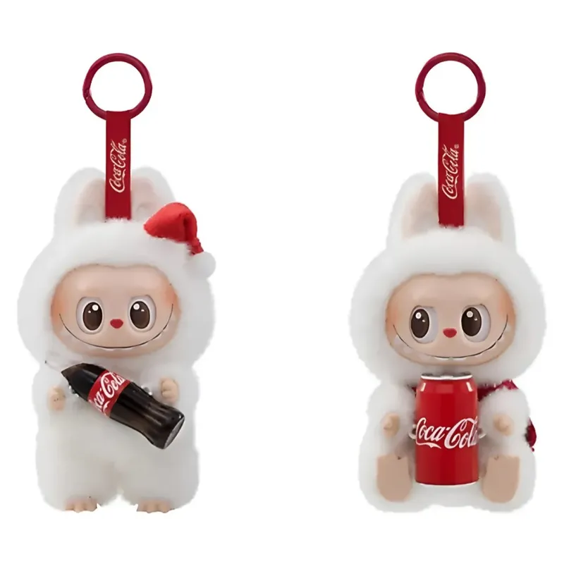 ZHOPI CO - Labubu Cocacola Peluche Tipo Llavero