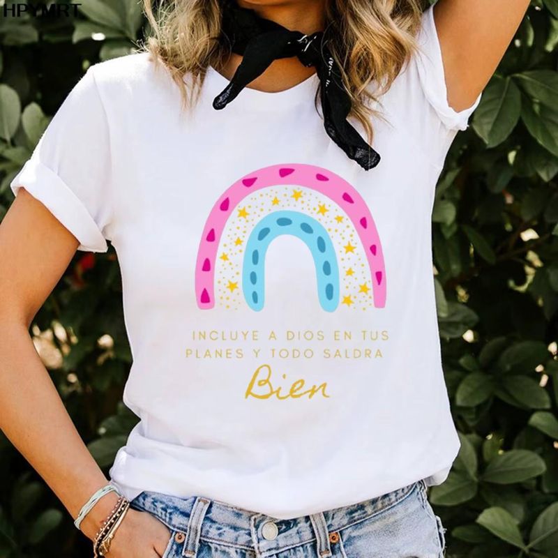 ISMI - Camiseta Mujer Manga Corta Poli Algodón Ismi