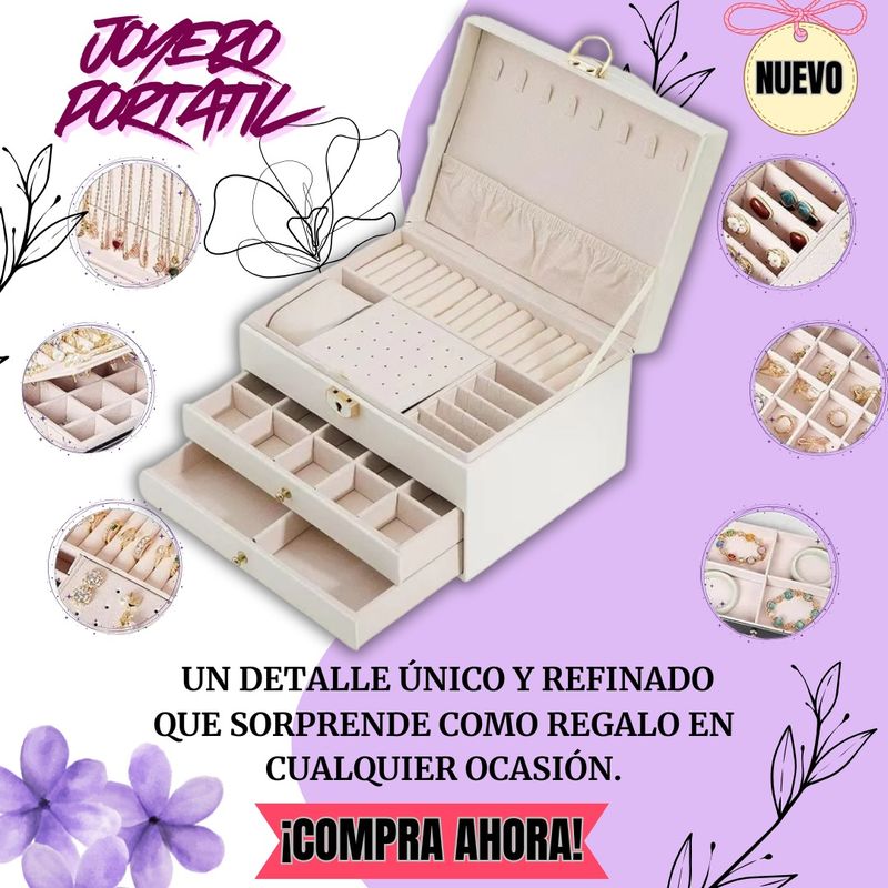 ORIGINAL SWAT - CAJA JOYERO ORGANIZADOR DECADENAS ANILLOS PARA MUJER