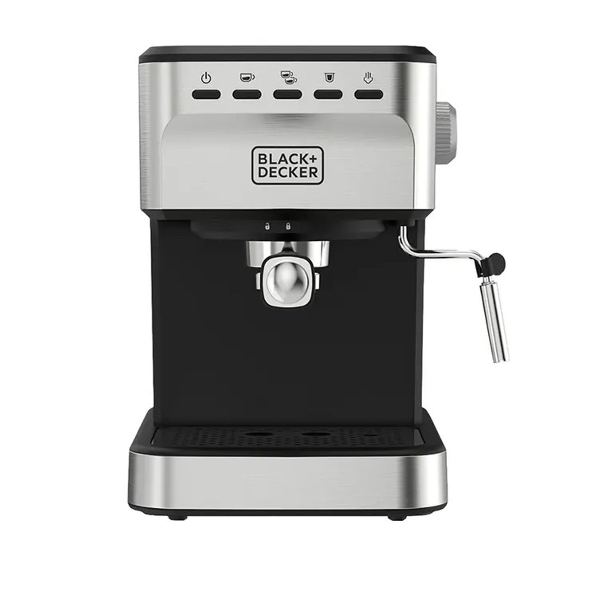 BLACK+DECKER - Cafetera Expreso BLACK+DECKER EM0312-0SDLA Plateado