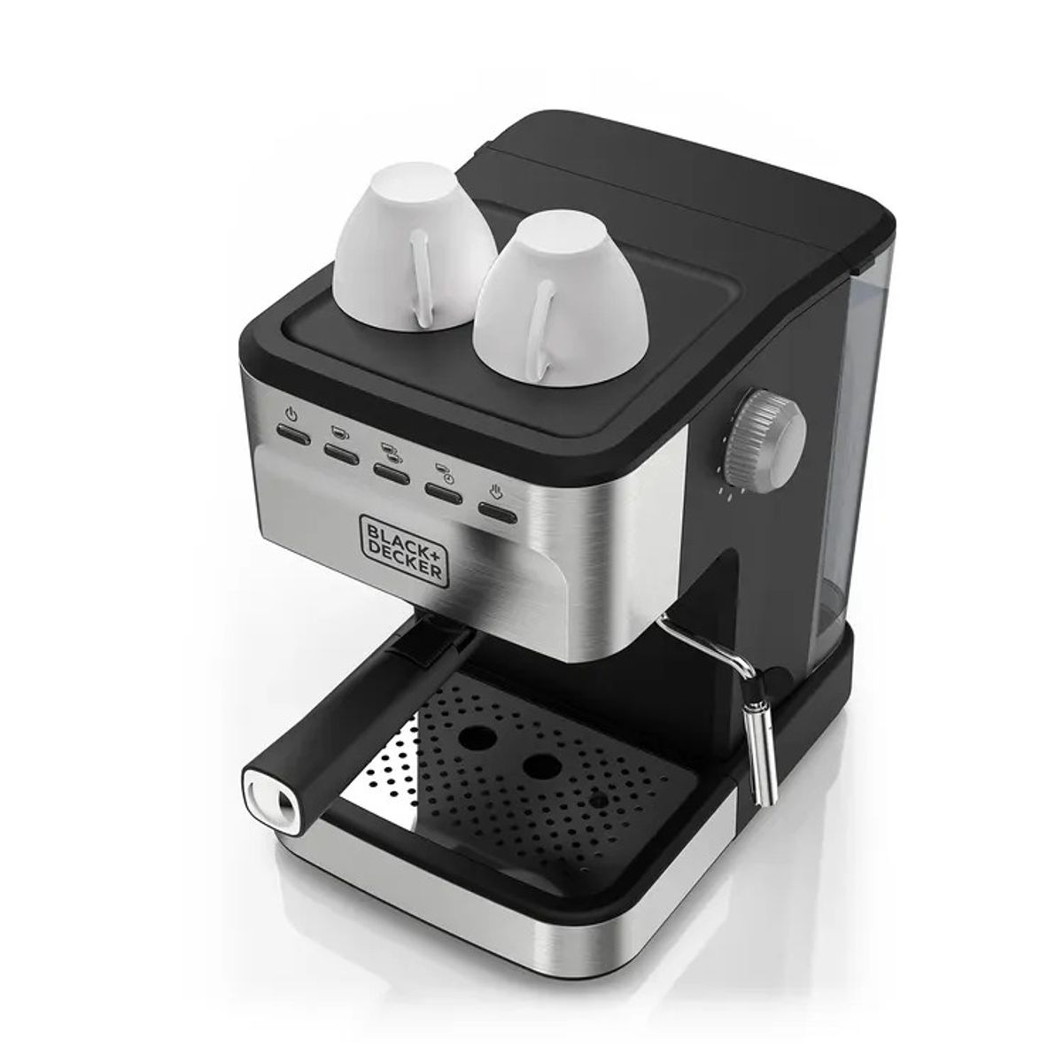 BLACK+DECKER - Cafetera Expreso BLACK+DECKER EM0312-0SDLA Plateado