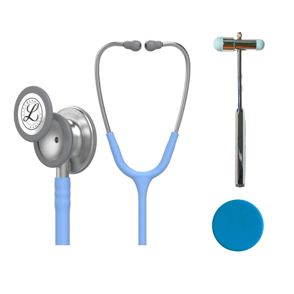 LITTMANN - Fonendoscopio Littmann Classic Iii Ceil Blue 5630 + Martillo Gmd